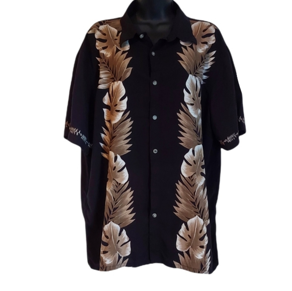 Croft & Barrow- Tropical Foliage Button Down Shirt